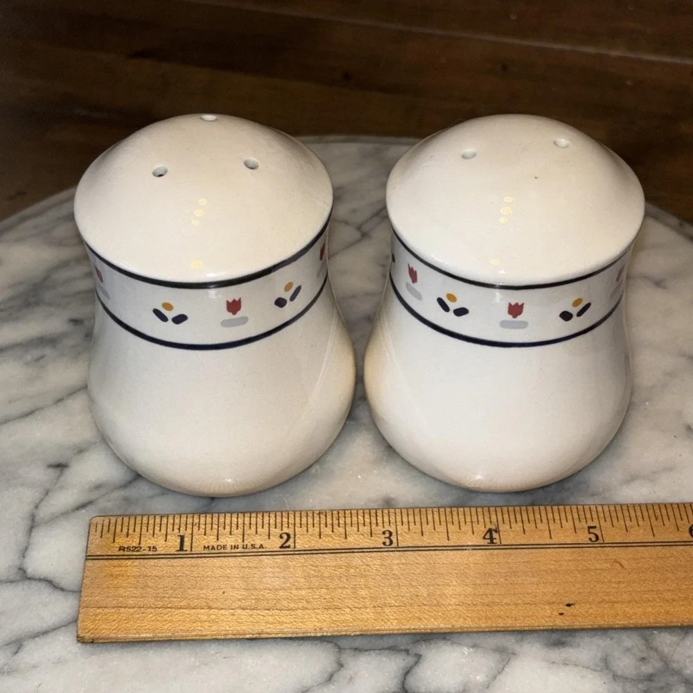 VTG 1983 JCPenney 80s Country Borders Salt Pepper Shakers Japan‎ Cottage Core